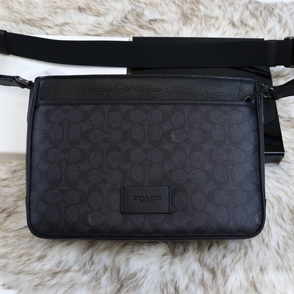 NWT (+ Video Listing)  Coach District Signature Canvas Crossbody Bag Men's CV761 - Picture 5 of 15